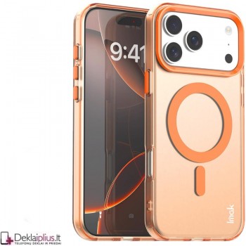 Imak smūgiams atsparus dėklas su magsafe - oranžinis (Apple Iphone 17 Pro/Iphone 18 Pro)